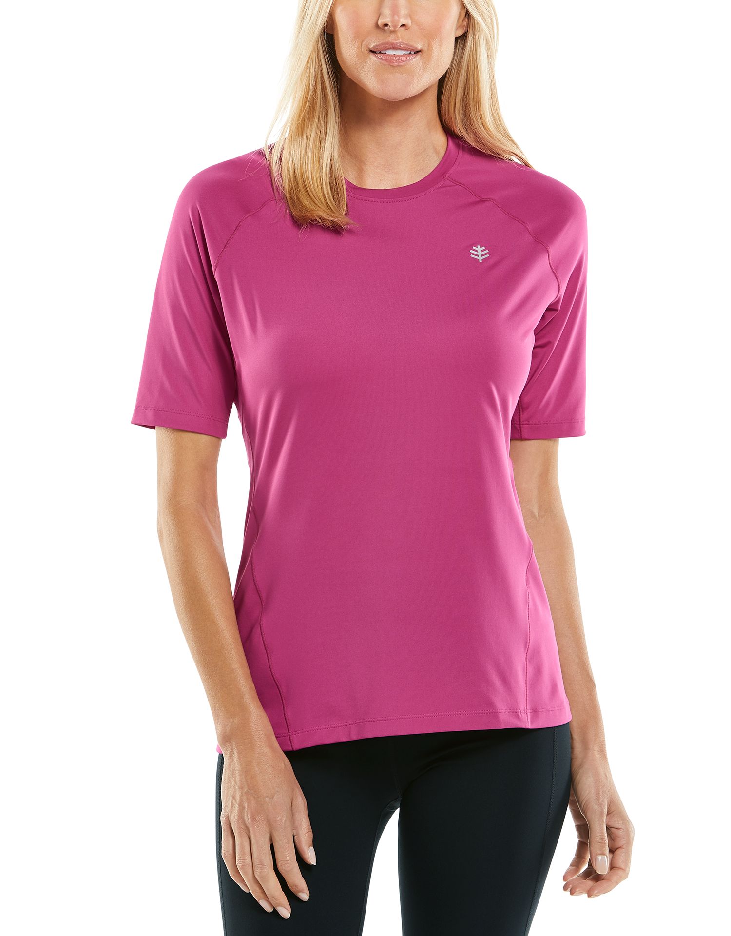 Coolibar - UV sportshirt voor dames - Devi Fitness - Rabarber