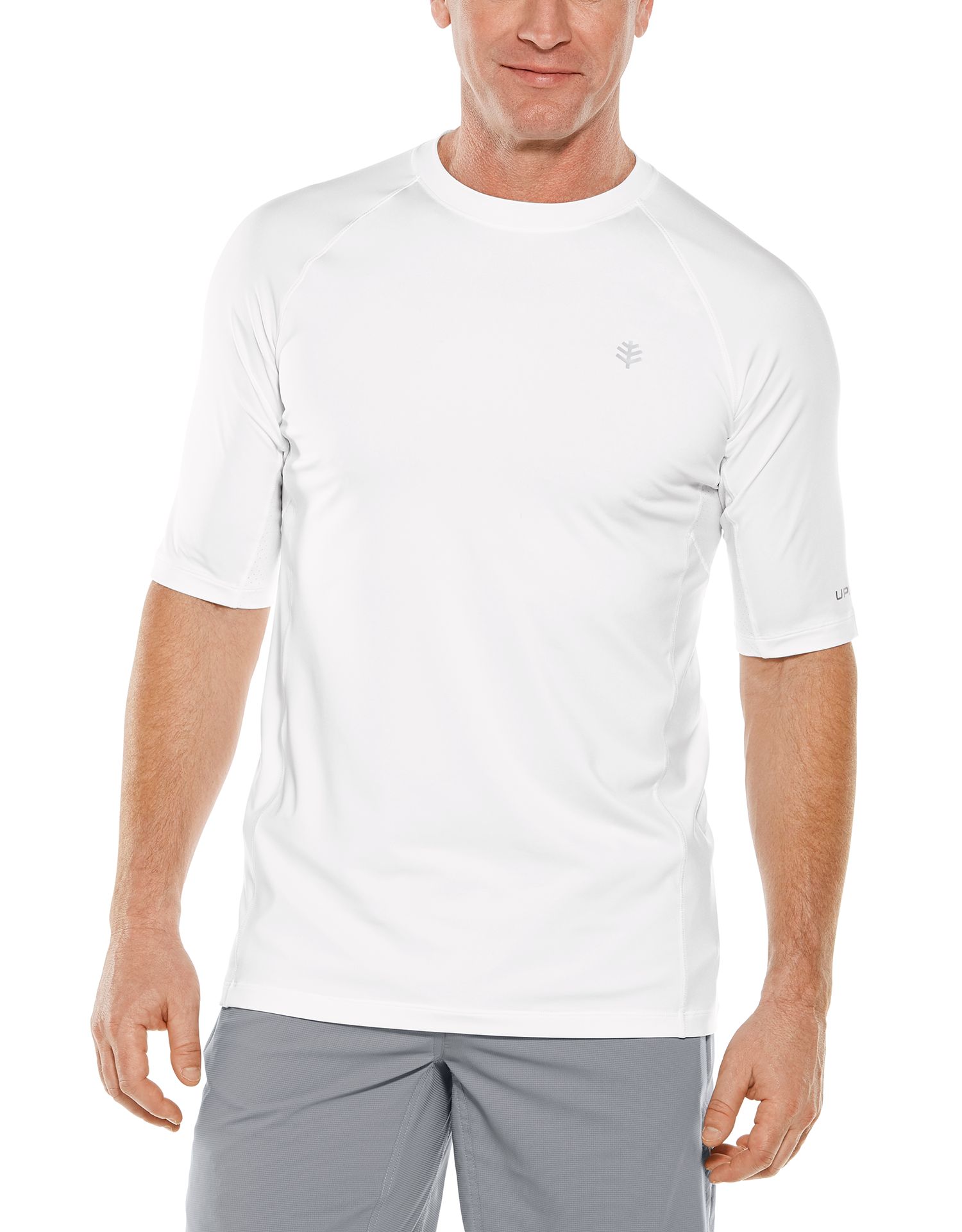 Coolibar - UV sportshirt voor heren - Agility Performance - Wit