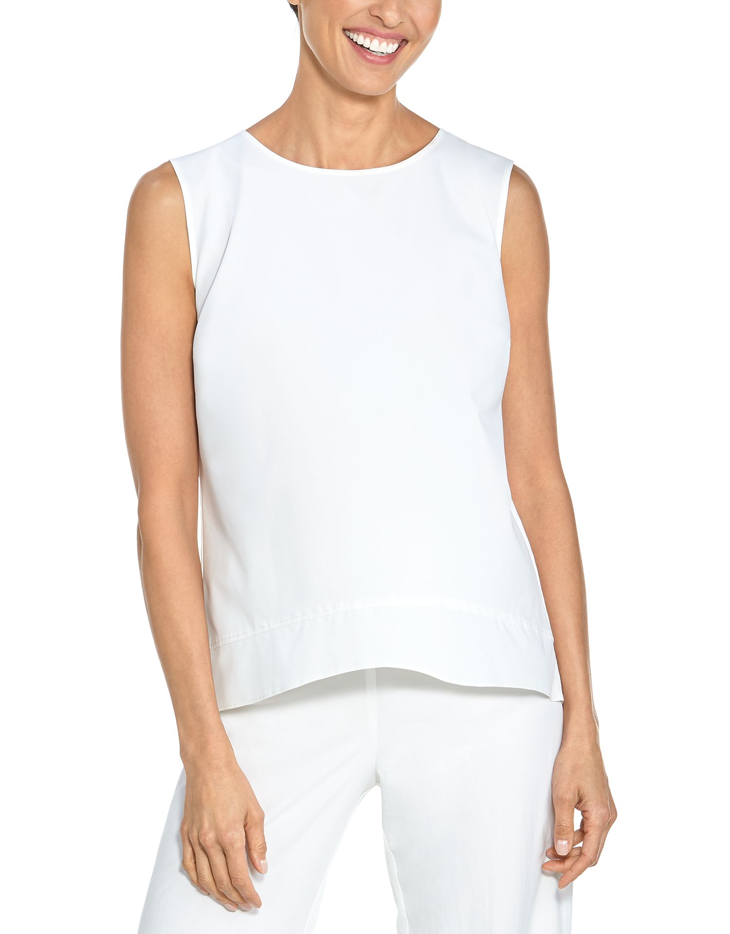 Coolibar - UV Tank Top voor dames - St. Tropez Swing - Wit
