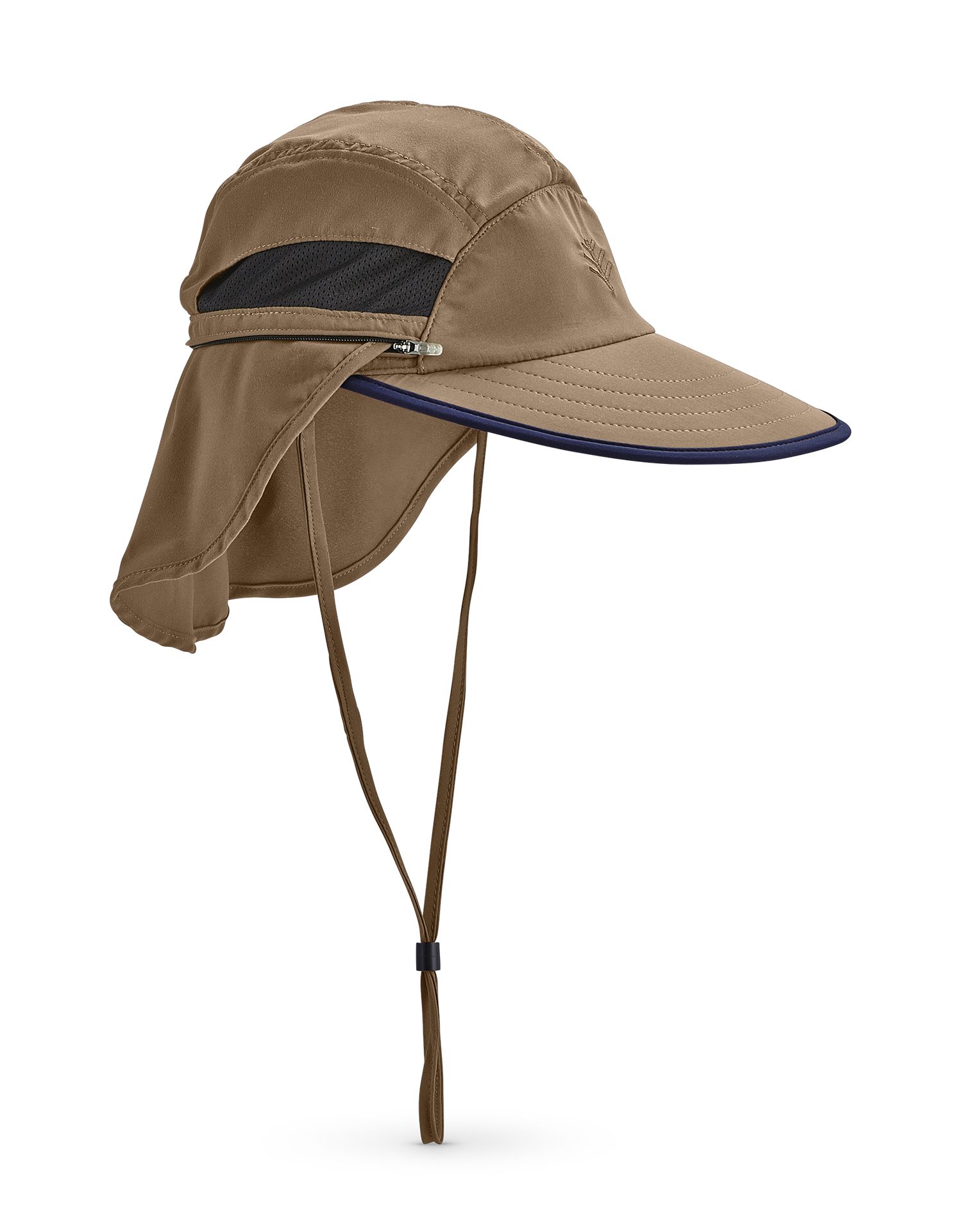 Coolibar - Universele UV Hengelsportpet voor heren - Calec - Khaki/Navy