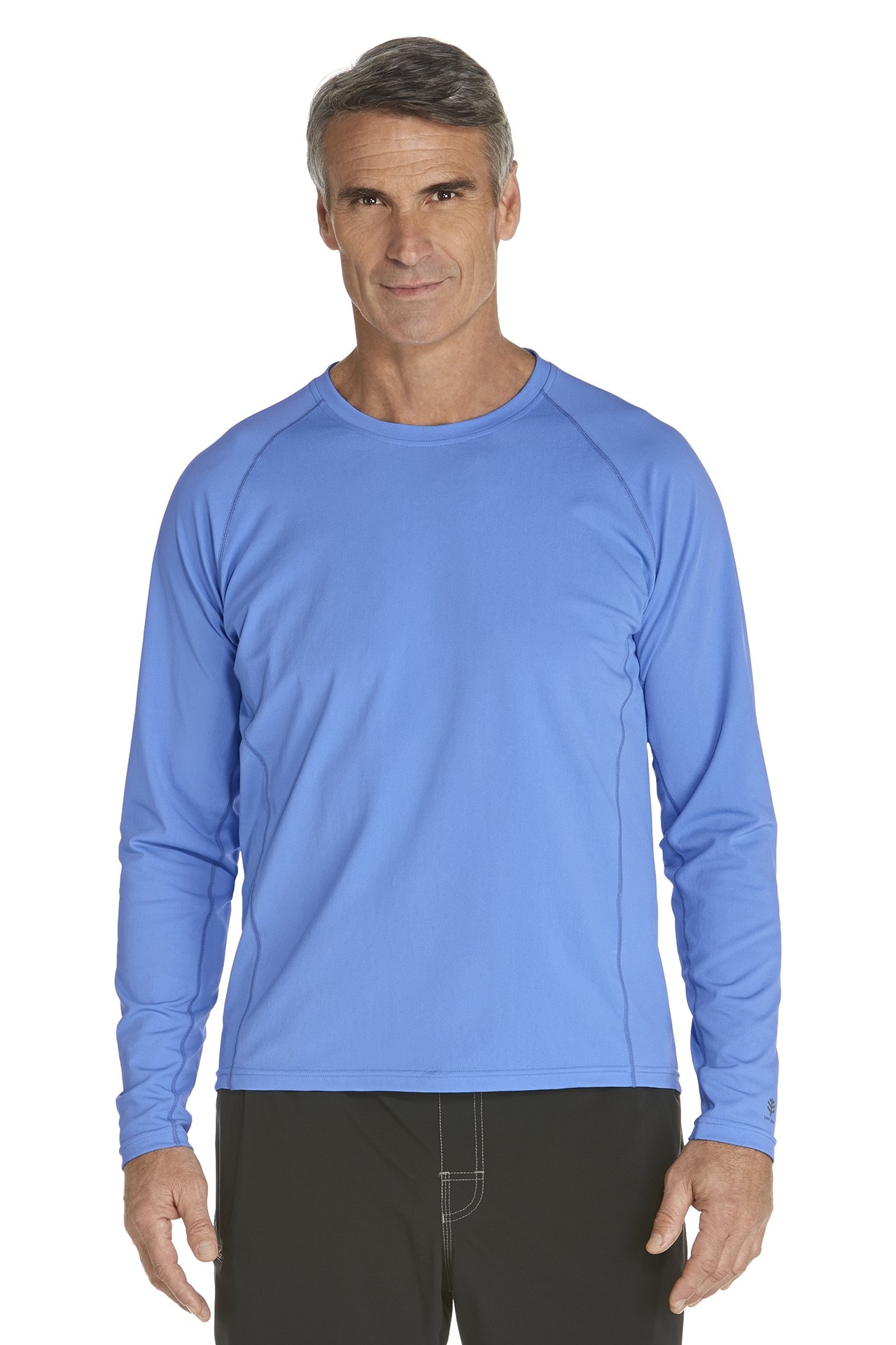Coolibar - UV zwemshirt lange mouwen heren - licht blauw