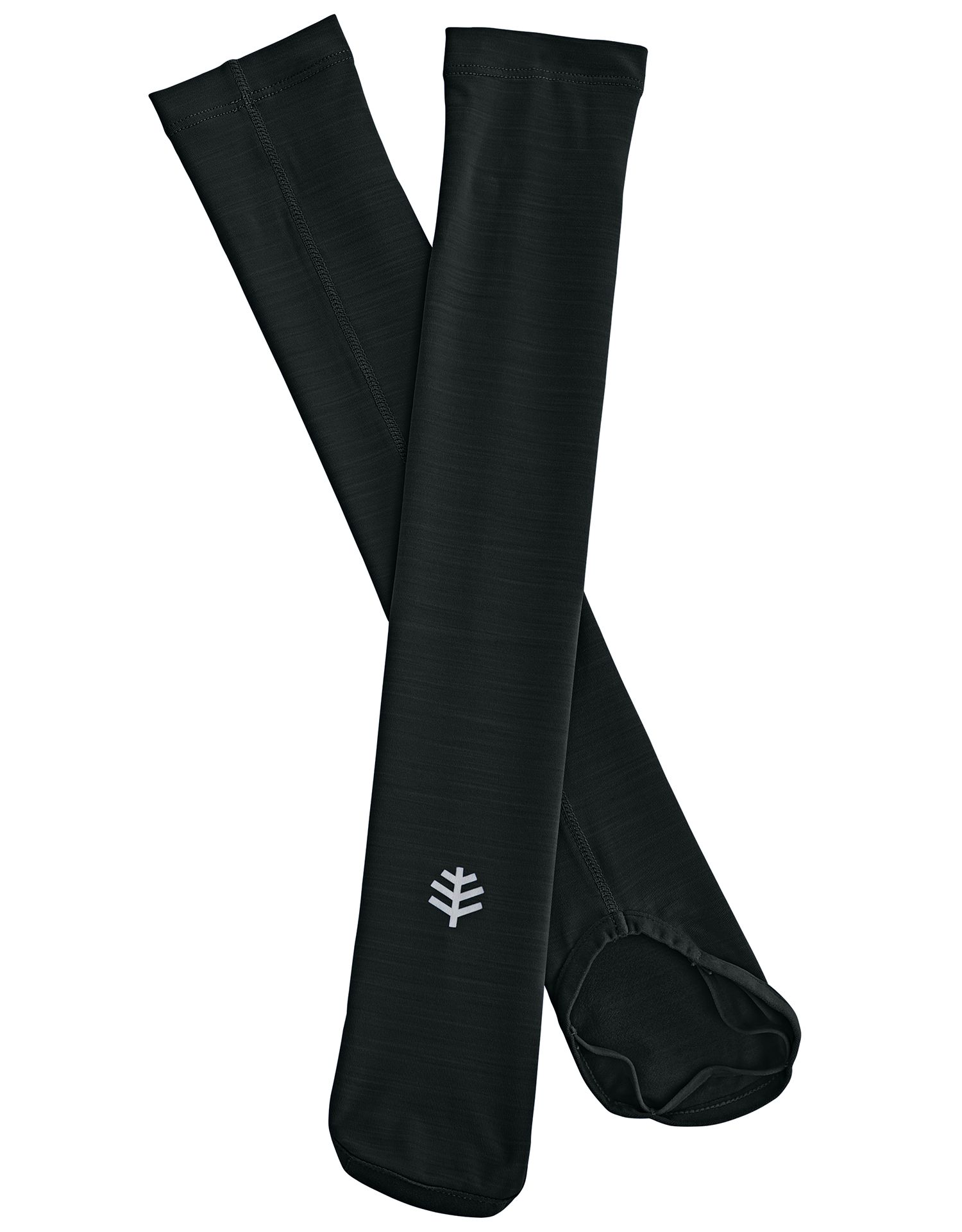 Coolibar - UV-werende Sport mouwen voor kinderen - Backspin Performance - Zwart