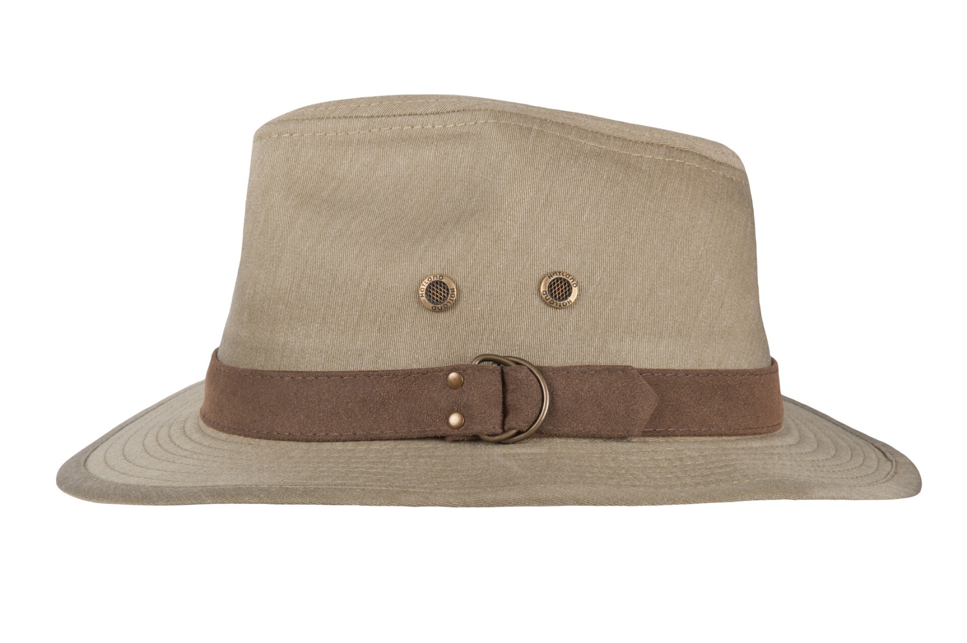 Hatland - UV Fedora hoed voor heren - Yorden - Olijfgroen
