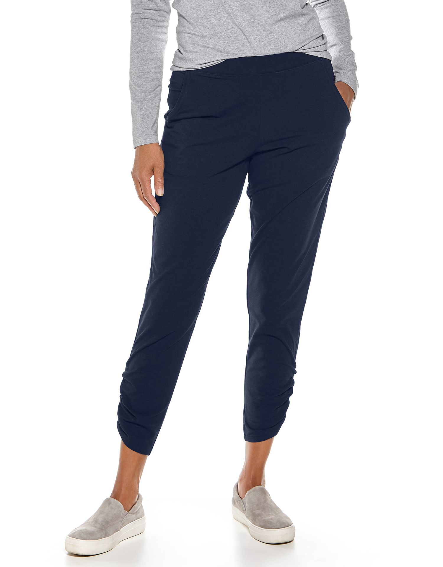 Coolibar - Casual UV-broek voor dames - Café Ruche - Navy