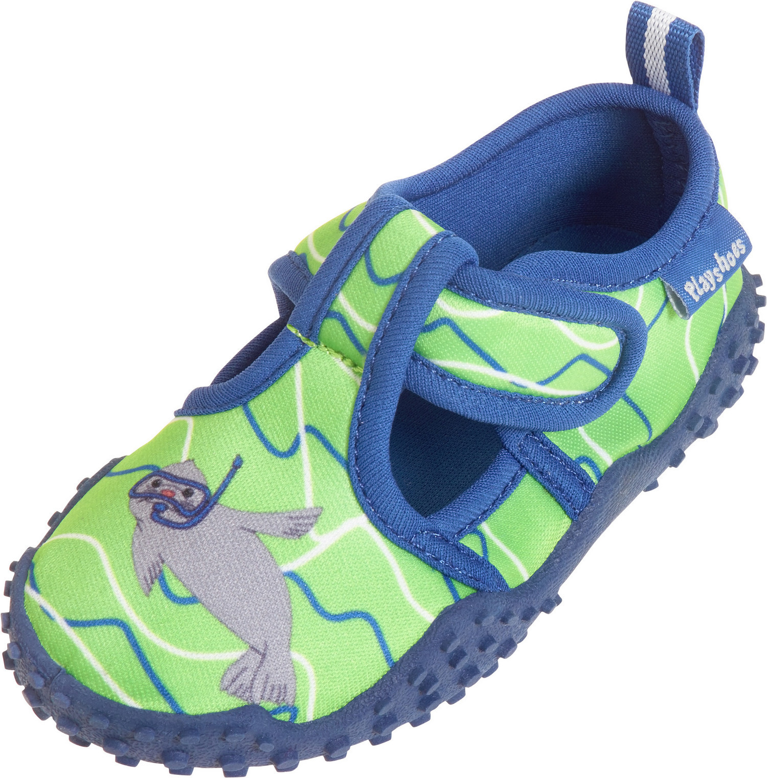 Playshoes - UV-waterschoenen jongens en meisjes - zeehond - blauwgroen
