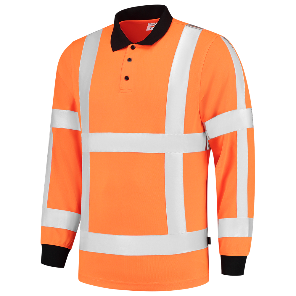 Tricorp - Poloshirt RWS Longsleeve Voor Volwassenen - Birdseye - Oranje
