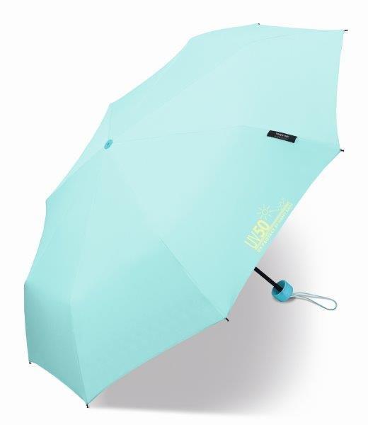 Happy Rain - Mini paraplu met UV bescherming - Handmatig - Blauw