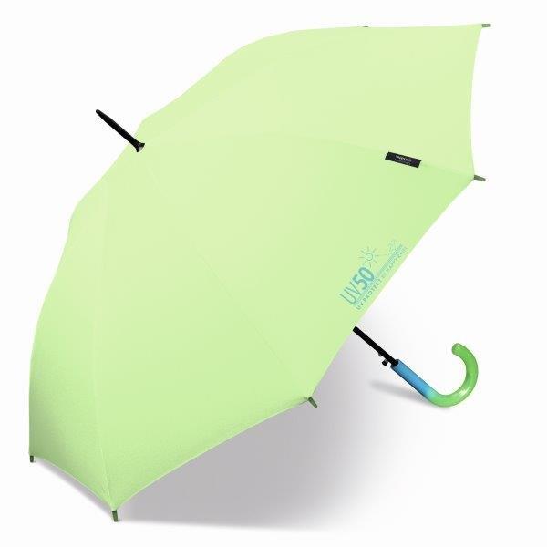 Happy Rain - Lange paraplu met UV bescherming - Automatisch - Groen
