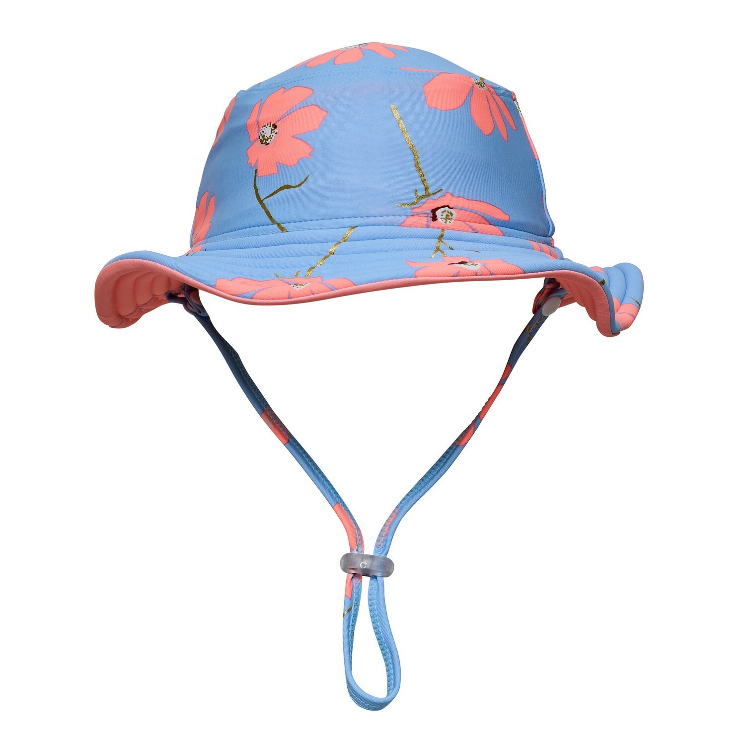 Snapper Rock - UV Bucket hoed voor kinderen - Omkeerbaar - Beach Blossom - Roze/Blauw