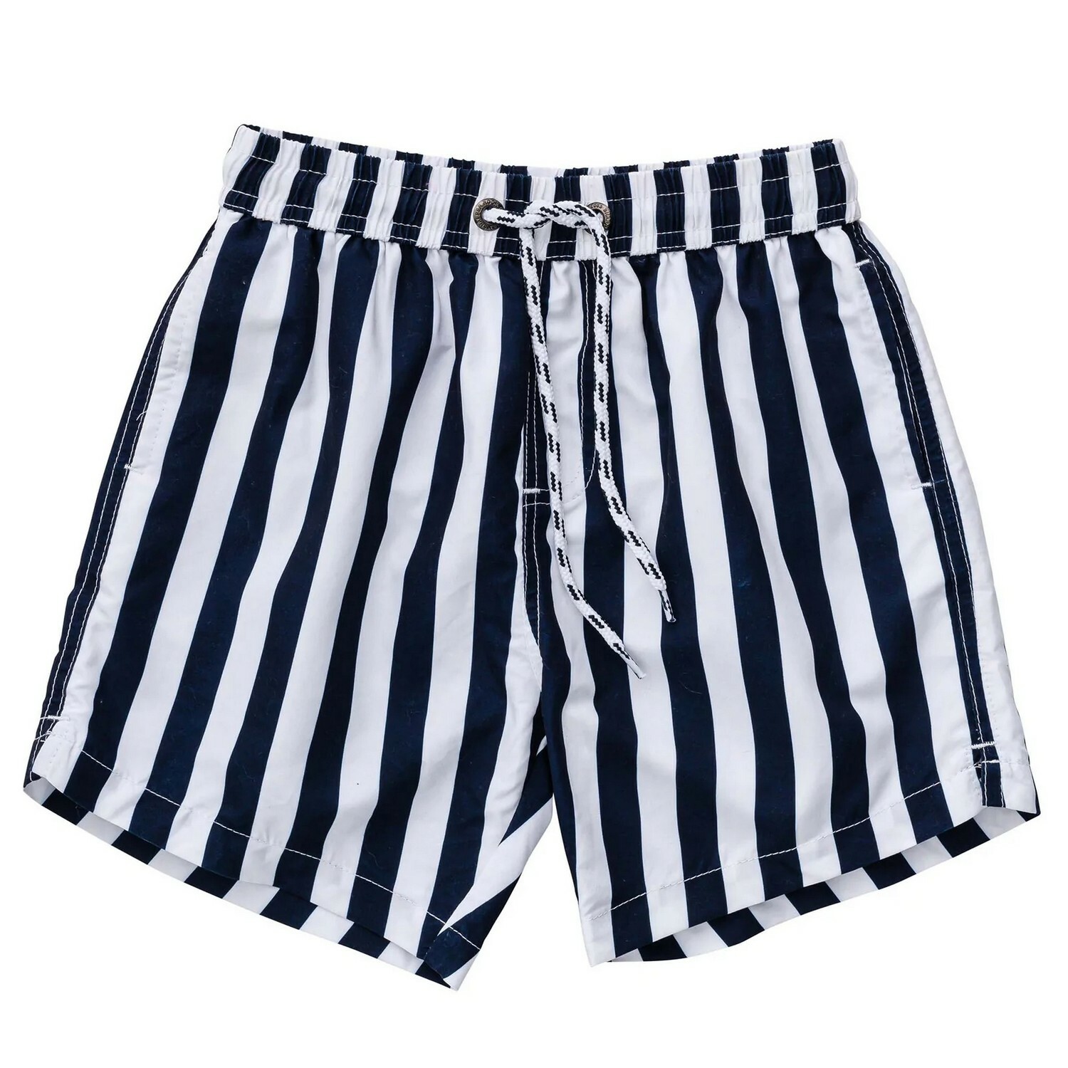 Snapper Rock - UV Volley zwembroek voor jongens - Nautical Stripe - Navy/Wit