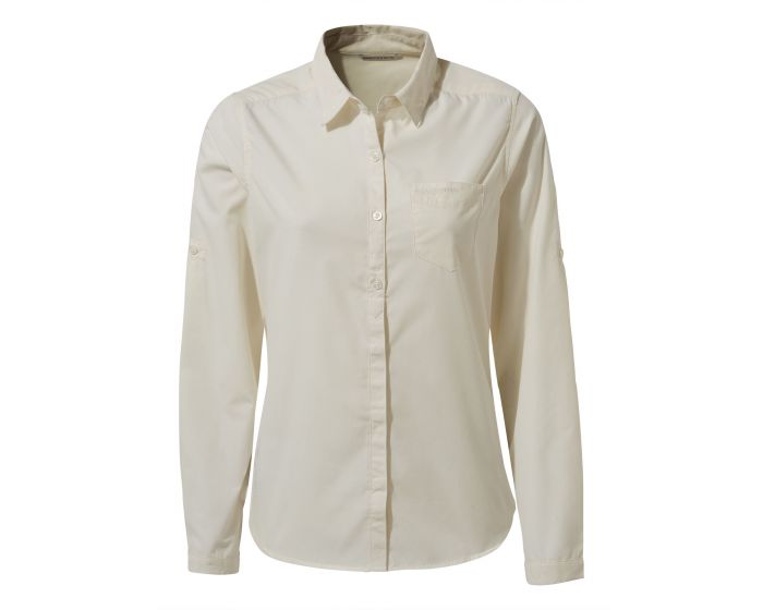 Craghoppers - Blouse voor vrouwen - Lange mouwen - Kiwi - Zeezout