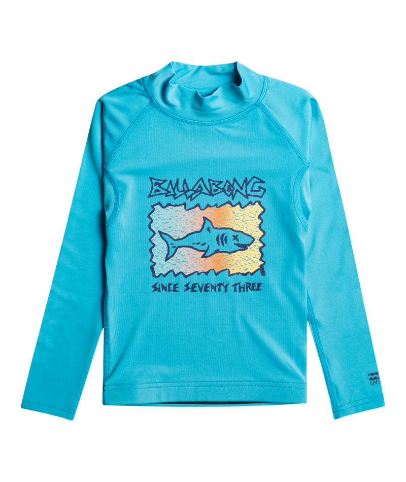 Billabong - UV-Lycra met lange mouwen voor jongens - Sharky - UPF50+ - Blauw