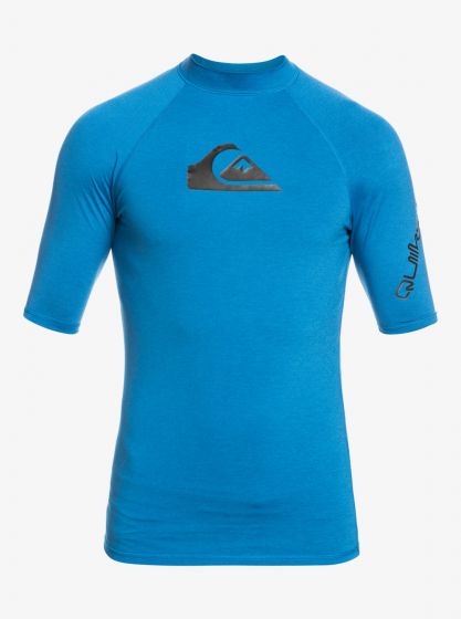 Quiksilver - UV Surf T-shirt voor mannen - All Time Korte mouw - UPF50 - Snorkel Blue - Blauw