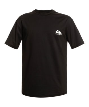 Quiksilver - UV-Zwemshirt met korte mouwen voor mannen - Logo - Zwart