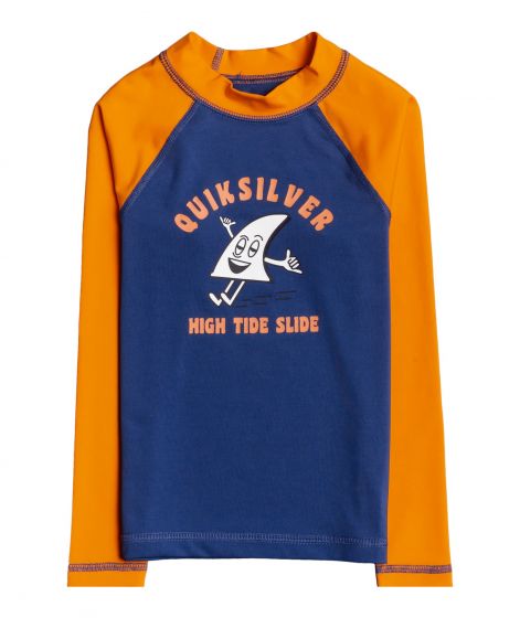 Quiksilver - UV-zwemshirt voor jongens - Longsleeve - Bubble Trouble - Oranje