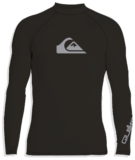 Quiksilver - UV-Zwemshirt met lange mouwen voor mannen - All time - Zwart