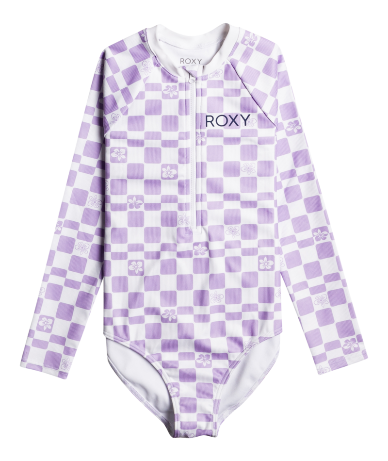 Roxy - Zwempak voor meisjes - Magical Waves - Lange mouw - Purple Rose Flower Box