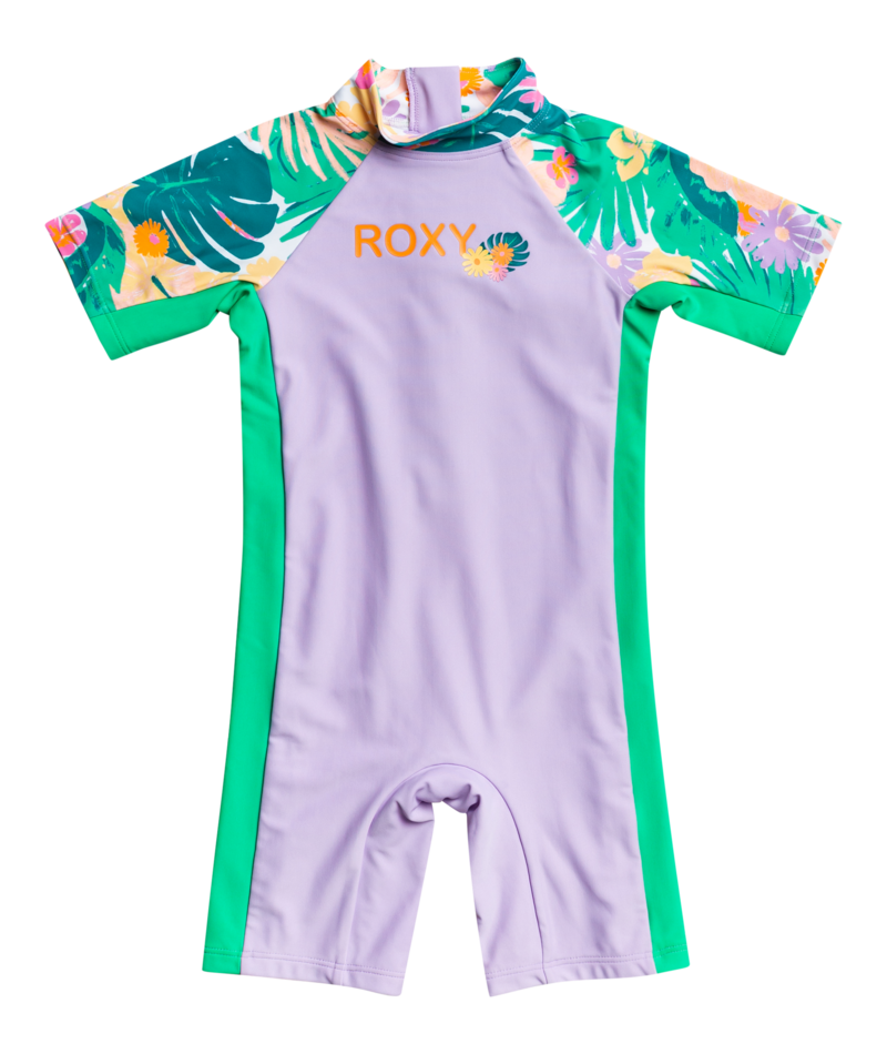 Roxy - UV Zwempak voor meisjes - Paradisiac Island - 3/4 mouw - UPF50 - Mint Tropical Trails