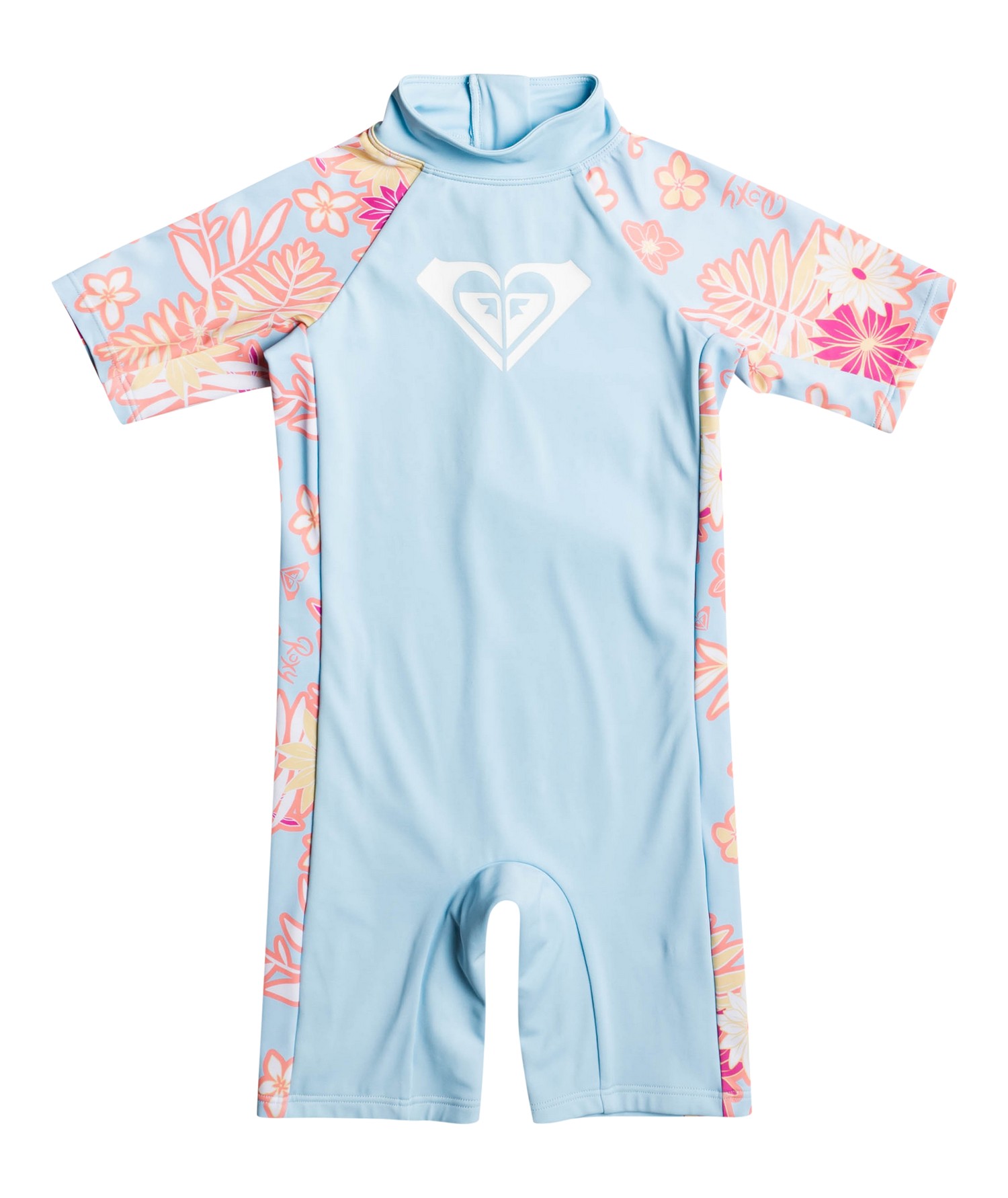 Roxy - UV Zwempak voor meisjes - Funny Childhood Spring Suit - Korte mouw - All Aloha - Cool Blue