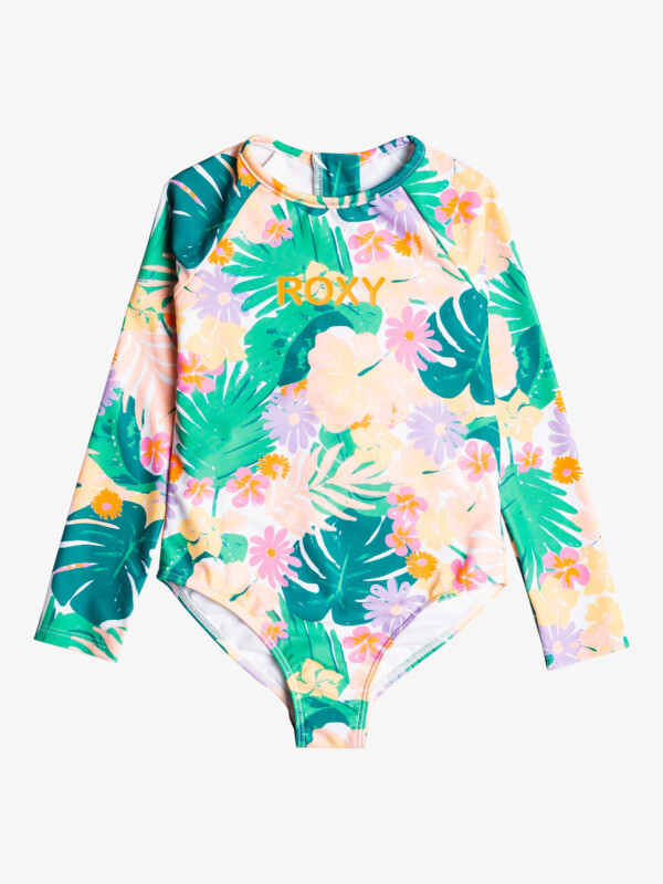 Roxy - Zwempak voor meisjes - Paradisiac Island - Lange mouw - Mint Tropical Trails