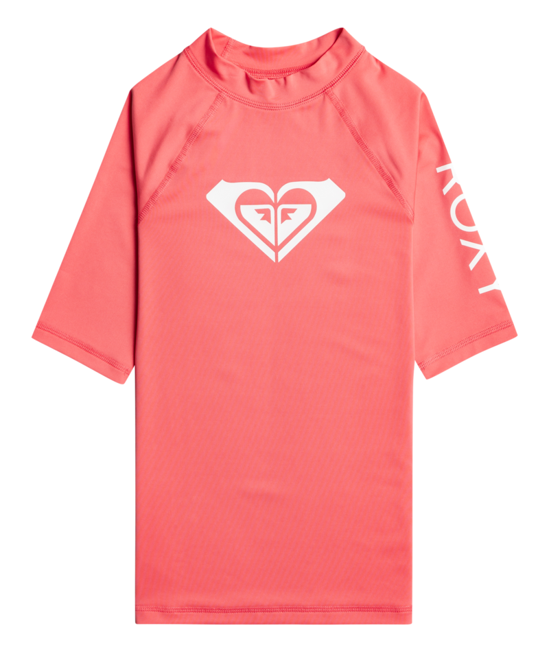 Roxy - UV Rashguard voor meisjes - Whole Hearted - Korte mouw - UPF50 - Sun Kissed Coral