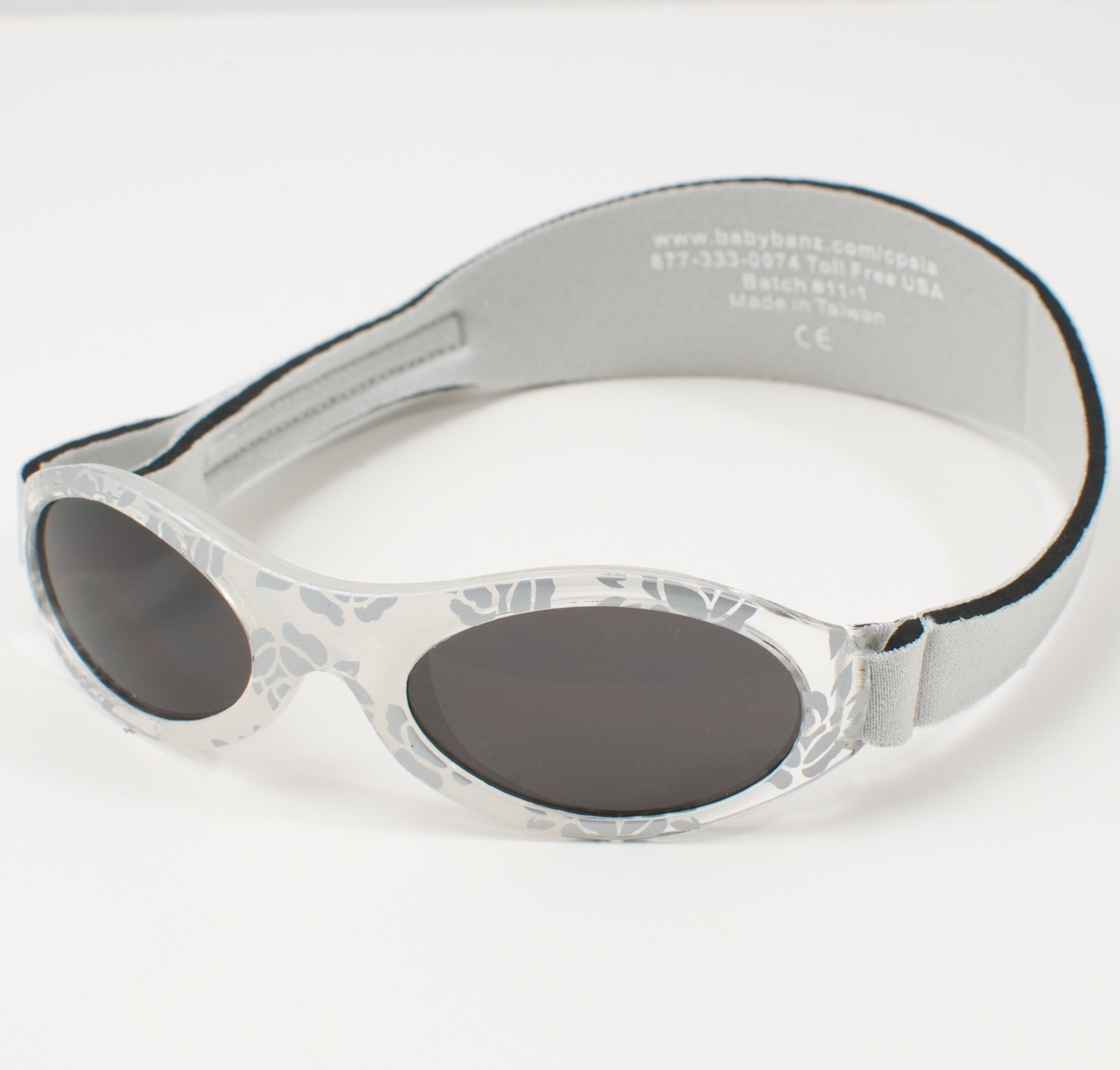Banz - UV-beschermende zonnebril voor kinderen - Bubzee - Zilver blad