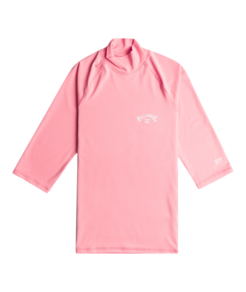 Billabong - UV-Rashguard  voor vrouwen - Tropic Surf -  Korte mouw - UPF50+ - Flame Roze