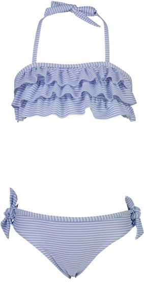 Onzin element Inzichtelijk Snapper Rock - Bandeau Bikini voor meisjes - Stripes - Blauw/Wit |  UV-Fashions