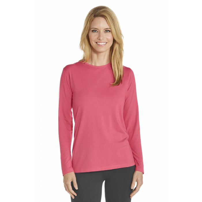 Coolibar - UV-shirt lange mouwen - Koraal