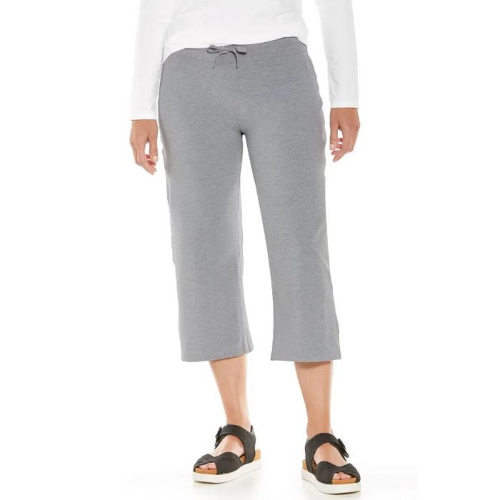 Coolibar - UV-strandcapri voor dames - Windley - Heather - Grijs 