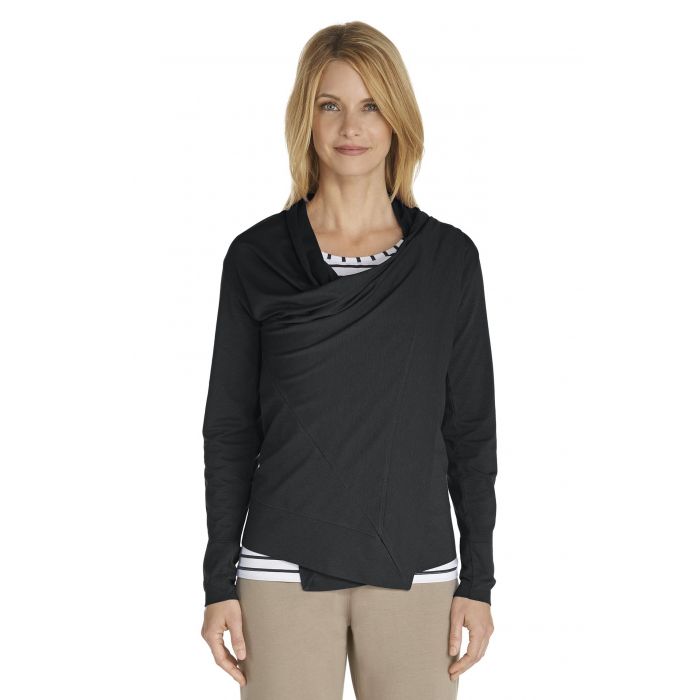 Coolibar - UV-vest dames - zwart