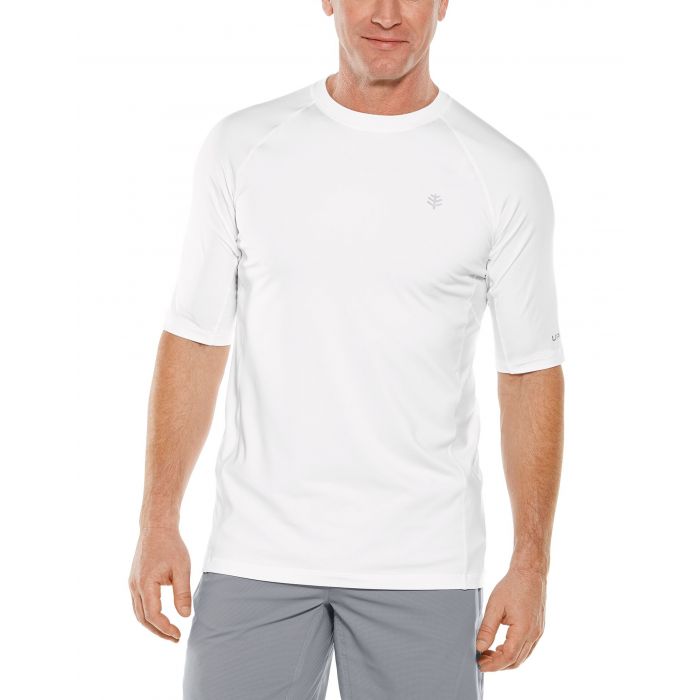 Coolibar - UV sportshirt voor heren - Agility Performance - Wit