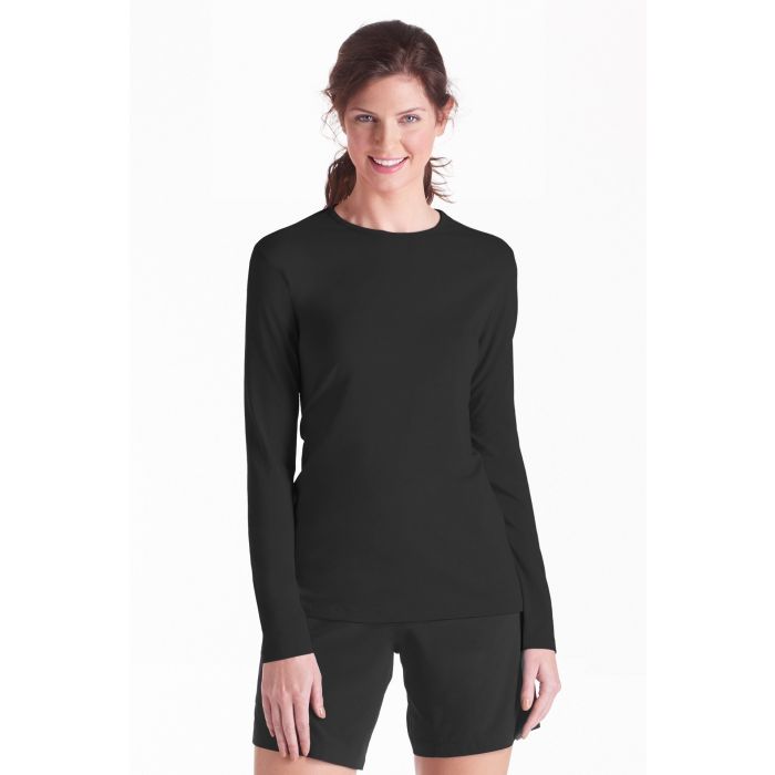 Coolibar - UV Shirt voor dames - Longsleeve - Morada - Zwart