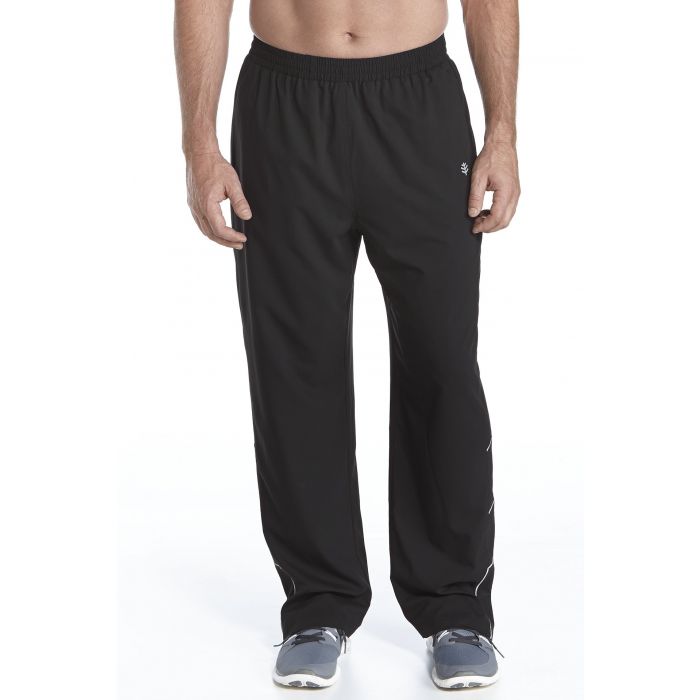 Coolibar - UV fitness broek heren - zwart
