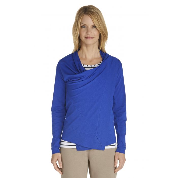 Coolibar - UV-vest dames - Kobalt blauw