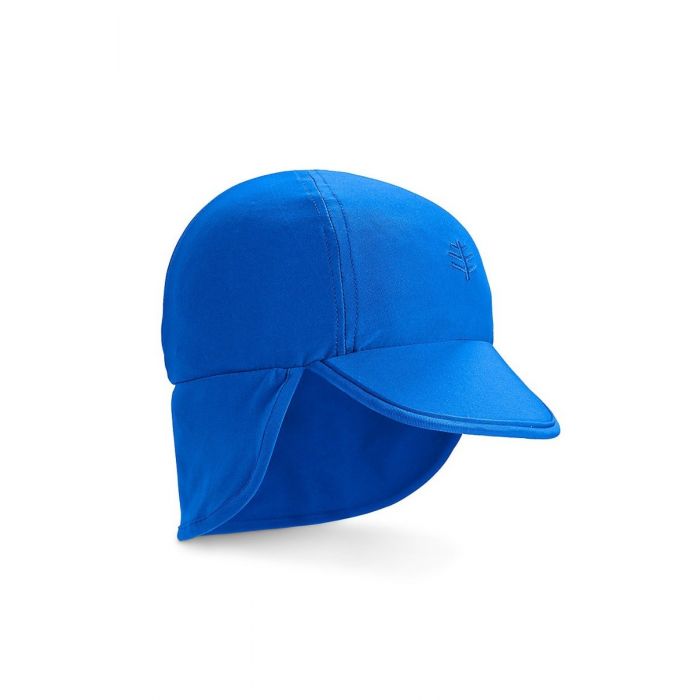 Coolibar - UV-zonnepet voor baby's met nekflap - Blue Wave