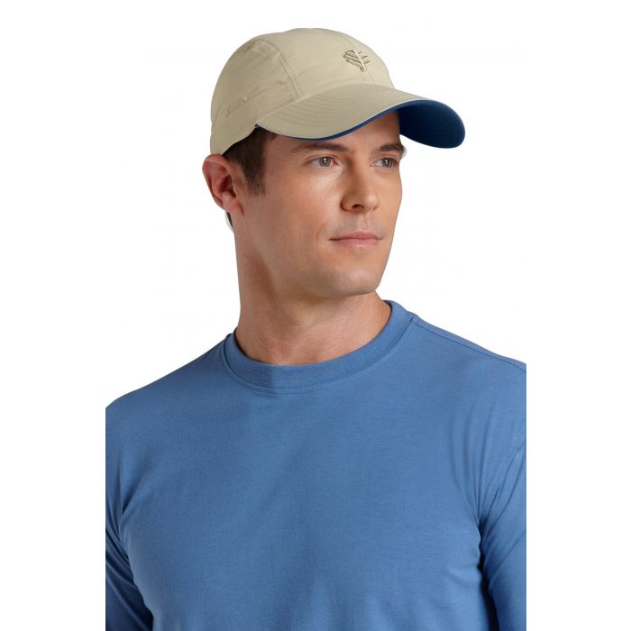 Coolibar - UV sport pet heren - Beige