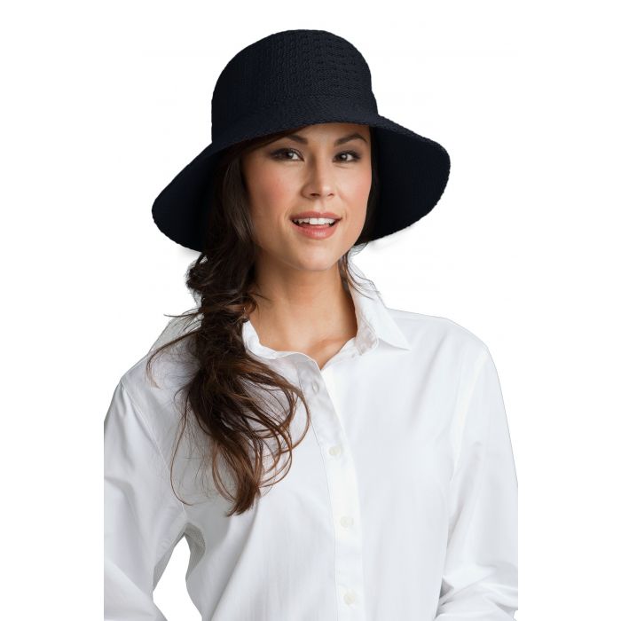 Coolibar - UV Marina zonnehoed voor dames - Zwart