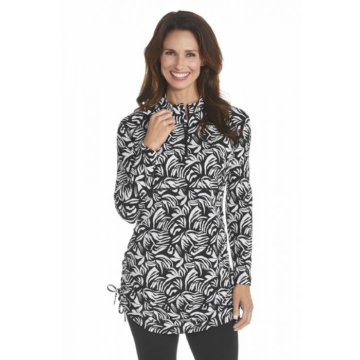 Coolibar - UV-zwemshirt dames - Zwart