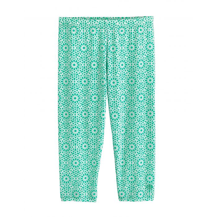 Coolibar - UV Zwemlegging voor meisjes - Wave Capri - Zeemunt