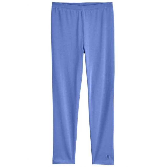 Coolibar - UV-zomerlegging voor meisjes - Monterey - Effen - Aura Blauw