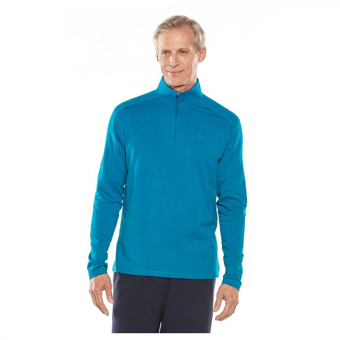 Coolibar - UV-shirt voor heren - blauw