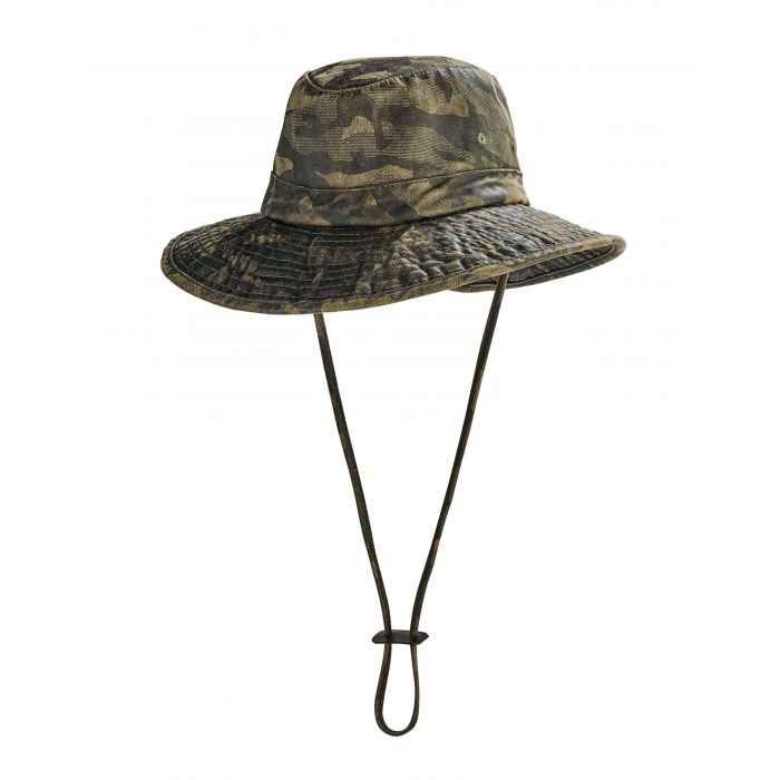 Coolibar - UV Boonie Hoed voor Kinderen - Outback - Bosgroen Camo
