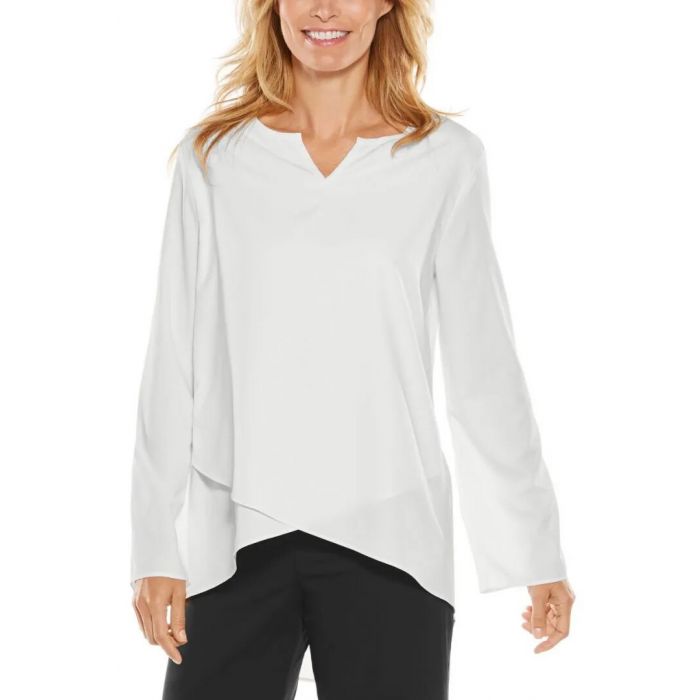 Coolibar - UV-tuniek voor dames - Santa Barbara - Effen - Wit