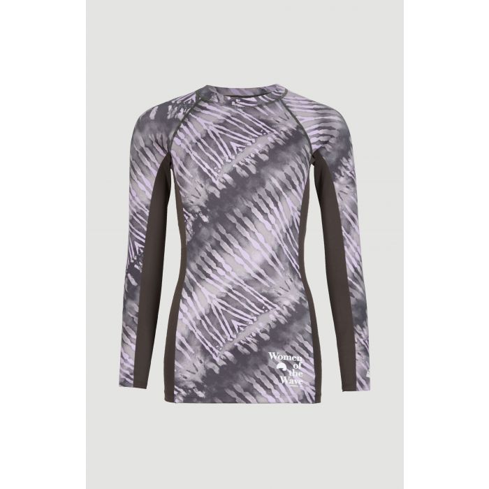 O'Neill - UV-Zwemshirt met lange mouwen voor vrouwen - Women of the wave - UPF50+ - Grey Tie Dye