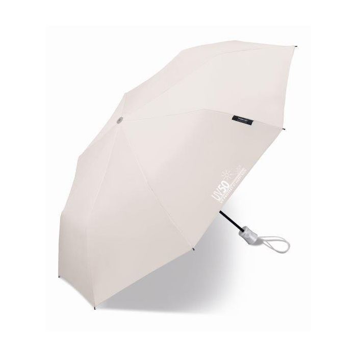 Happy Rain - Mini paraplu met UV bescherming - Automatisch - Grijs