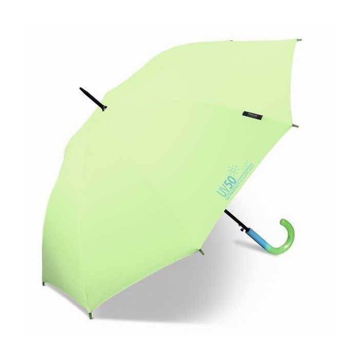 Happy Rain - Lange paraplu met UV bescherming - Automatisch - Groen