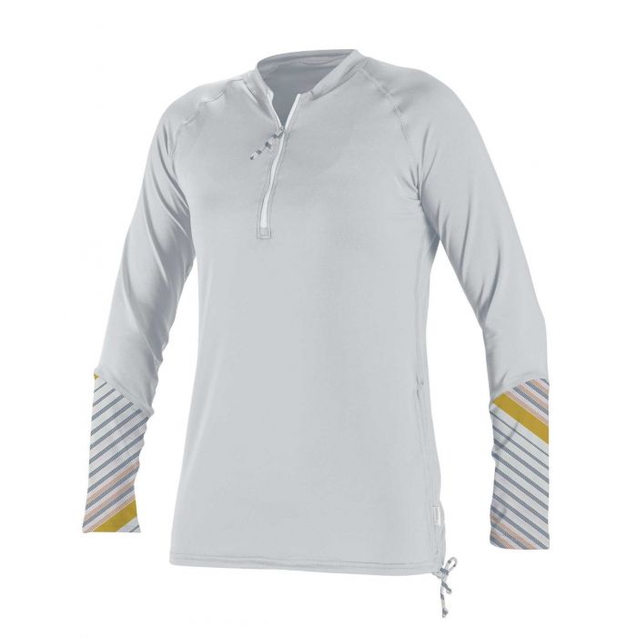 O'Neill - UV-shirt voor dames - Longsleeve - Front Zip - Wit