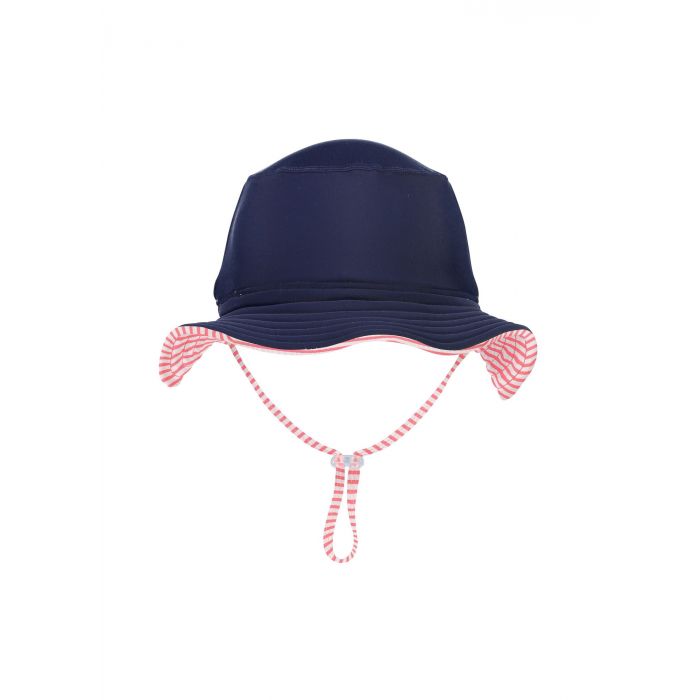 Snapper Rock - UV zonnehoed voor baby's - Wit/Rood - Navyblauw