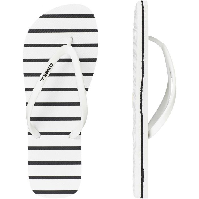 O'Neill - Slippers voor dames - Tropadelic - White AOP/Black zwart-wit